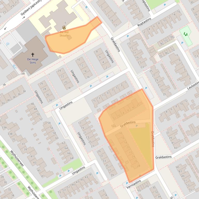 Kaart van postcodegebied 9051GM.