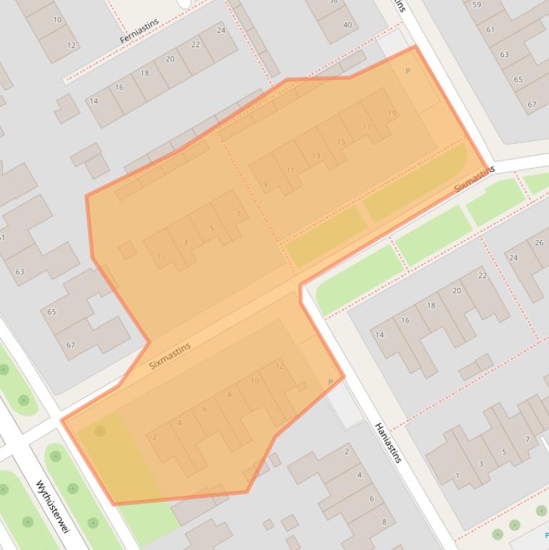 Kaart van postcodegebied 9051HB.