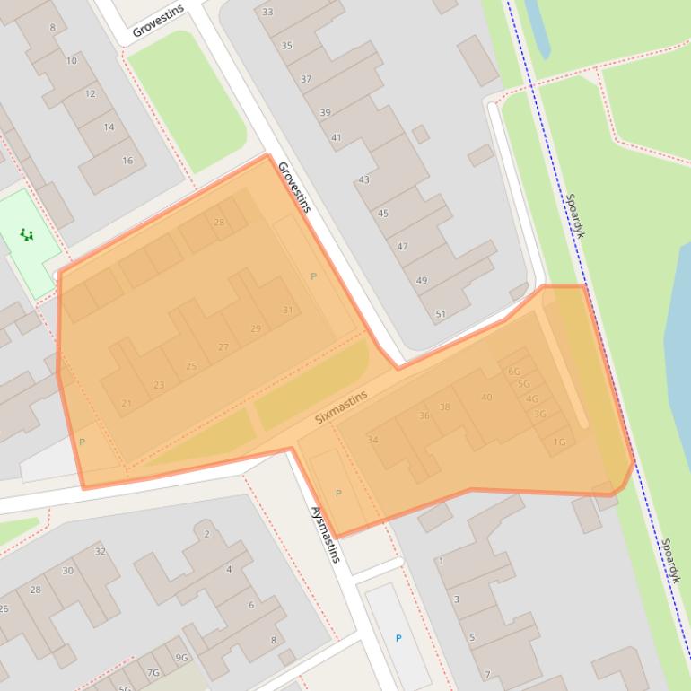 Kaart van postcodegebied 9051HD.