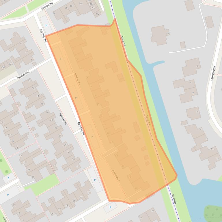 Kaart van postcodegebied 9051HH.