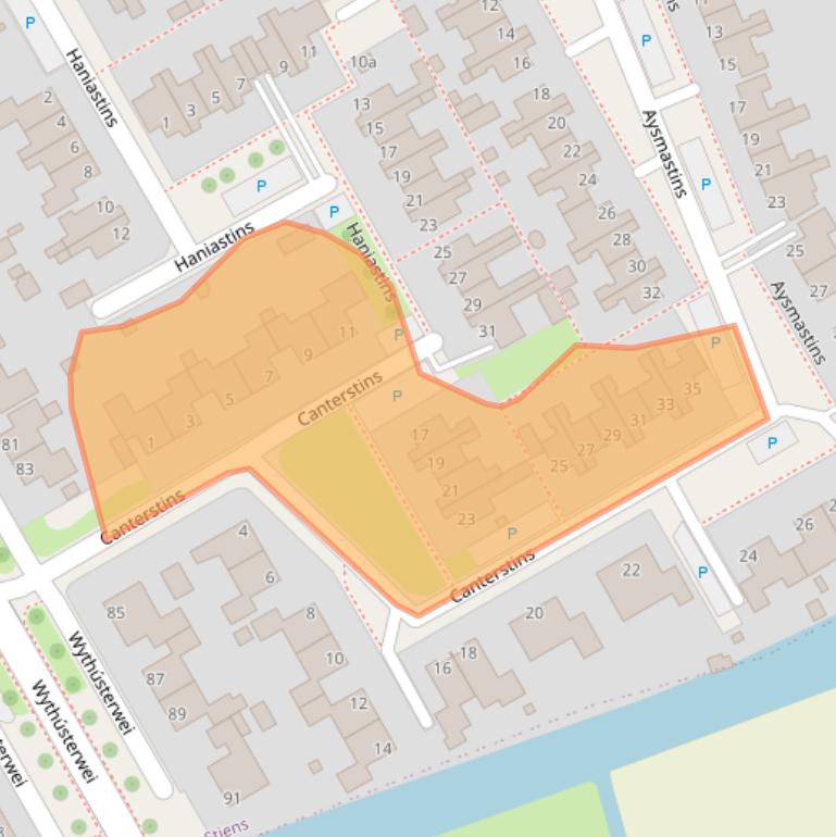 Kaart van postcodegebied 9051HK.