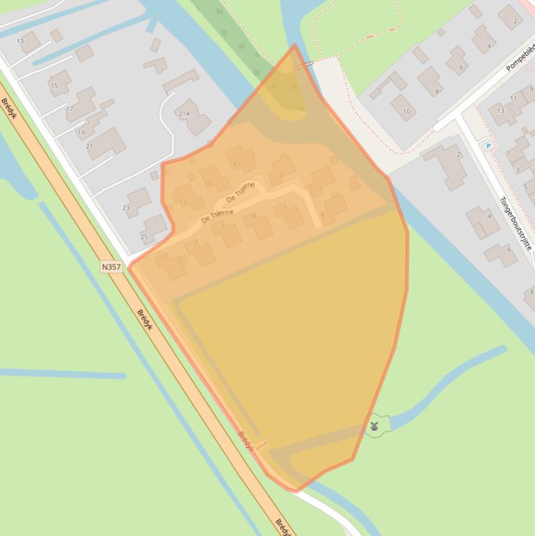 Kaart van postcodegebied 9051HV.