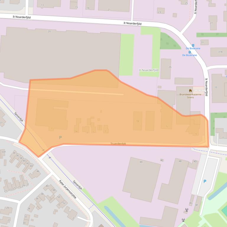 Kaart van postcodegebied 9051JB.