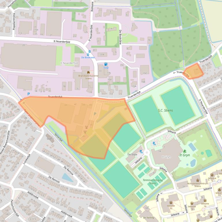 Kaart van postcodegebied 9051JC.