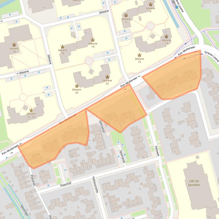 Kaart van postcodegebied 9051KA.
