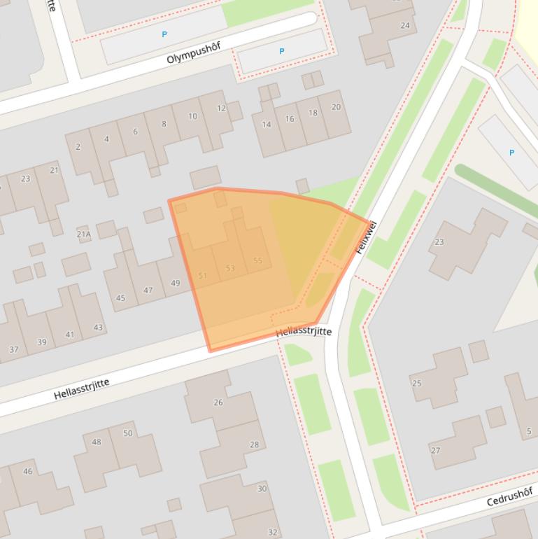 Kaart van postcodegebied 9051KJ.