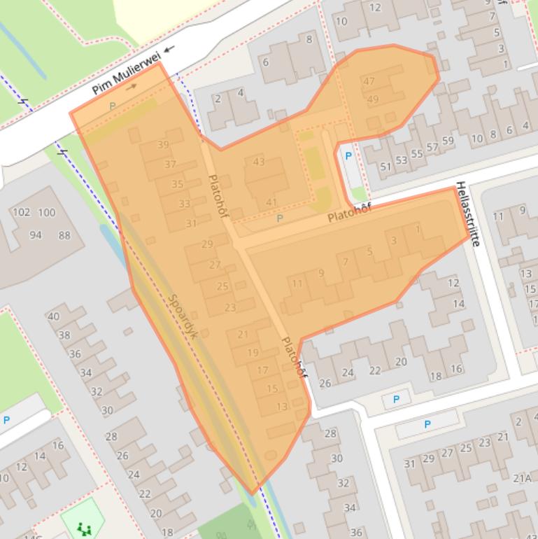 Kaart van postcodegebied 9051KP.