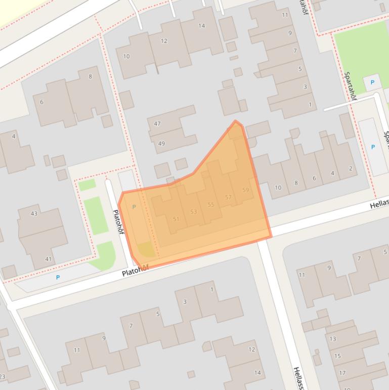 Kaart van postcodegebied 9051KR.