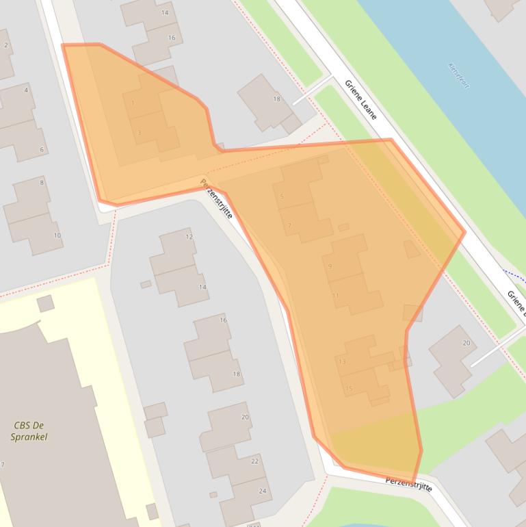 Kaart van postcodegebied 9051KX.