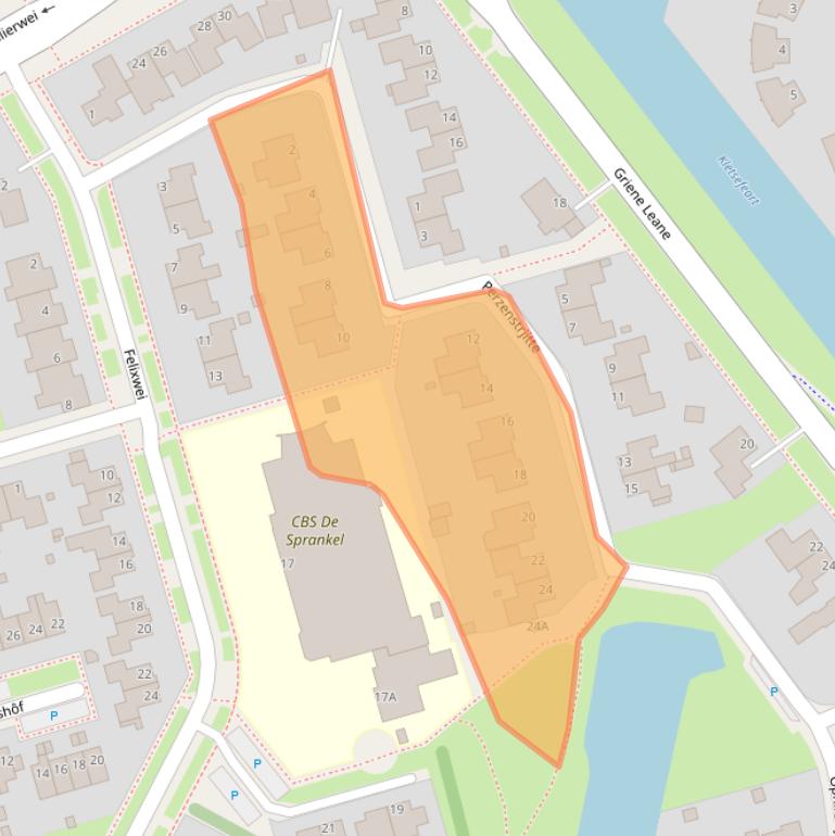 Kaart van postcodegebied 9051KZ.