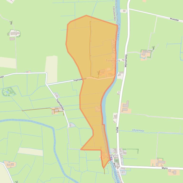 Kaart van postcodegebied 9051LB.