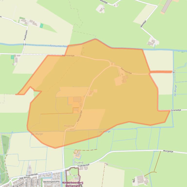 Kaart van postcodegebied 9051LD.