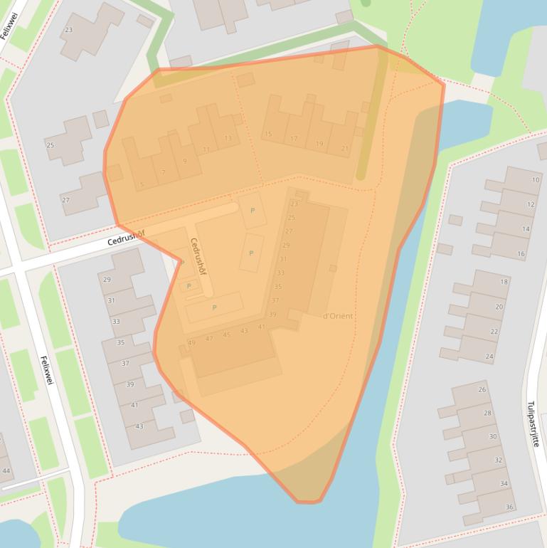 Kaart van postcodegebied 9051LN.