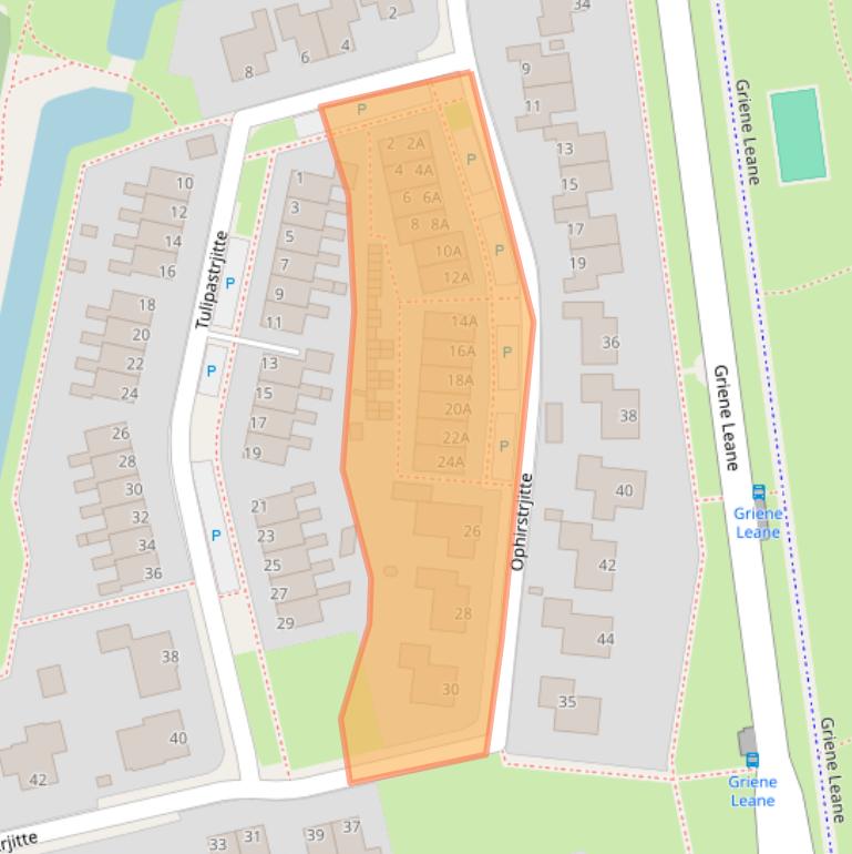 Kaart van postcodegebied 9051LW.