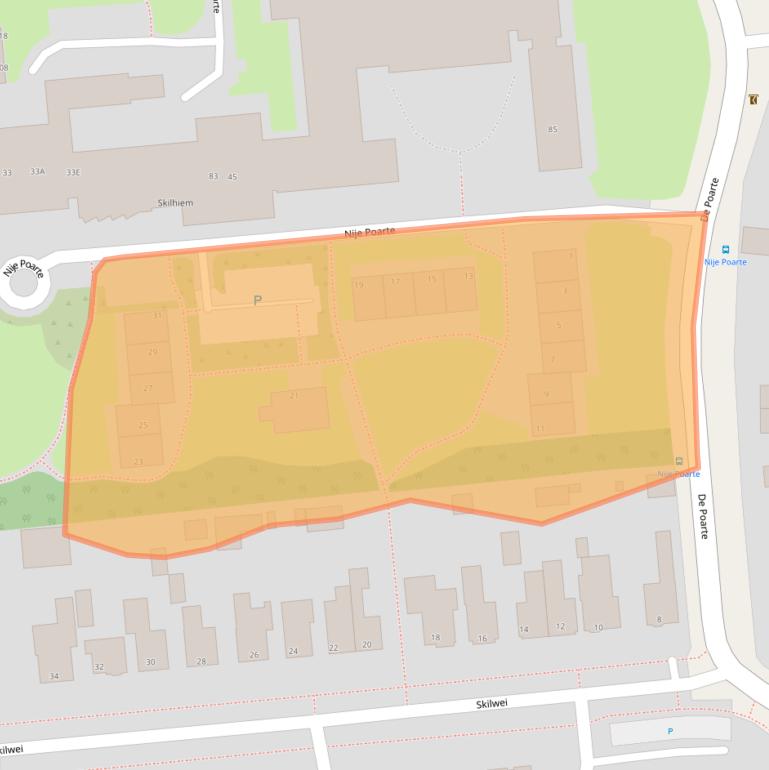 Kaart van postcodegebied 9051MA.