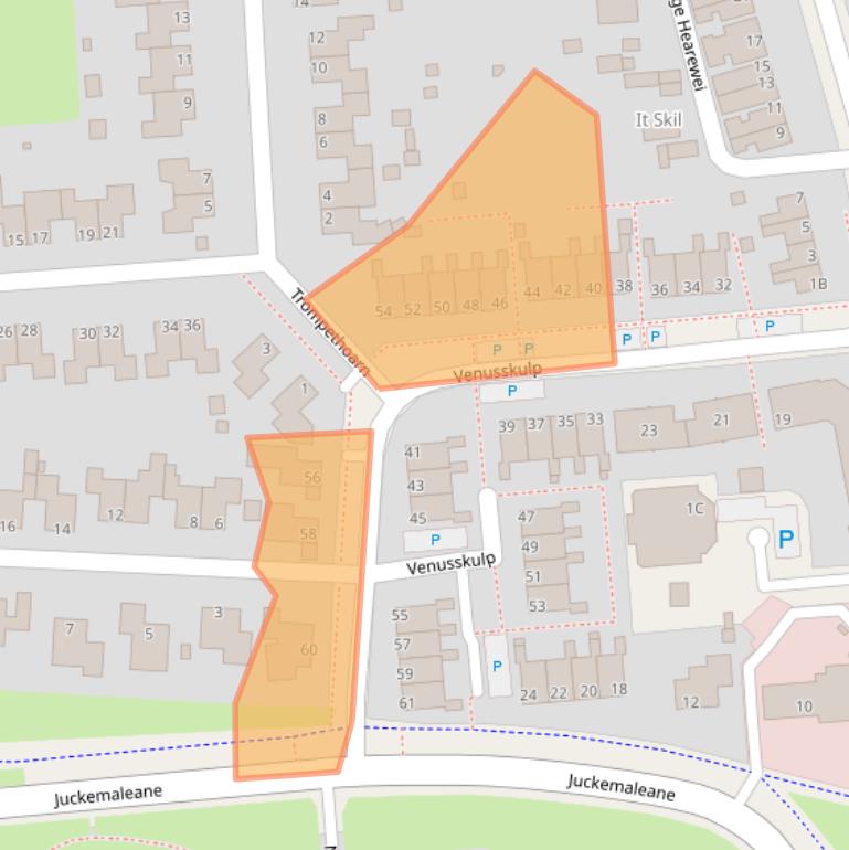 Kaart van postcodegebied 9051MG.