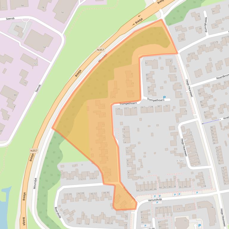 Kaart van postcodegebied 9051MN.