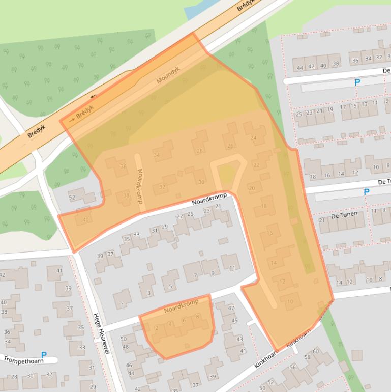 Kaart van postcodegebied 9051MS.