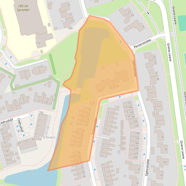 Kaart van postcodegebied 9051NE.