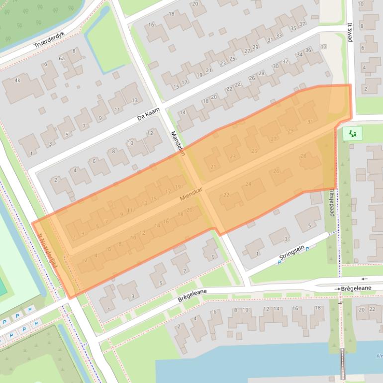 Kaart van postcodegebied 9051PC.