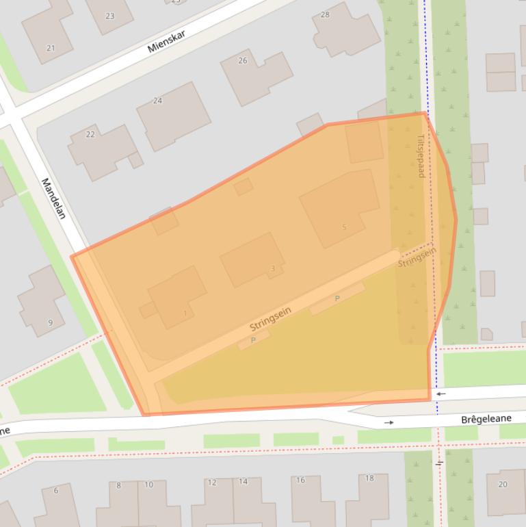 Kaart van postcodegebied 9051PD.