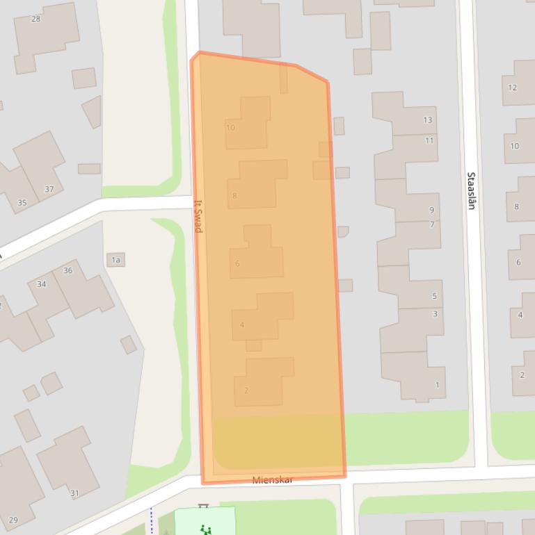 Kaart van postcodegebied 9051PE.