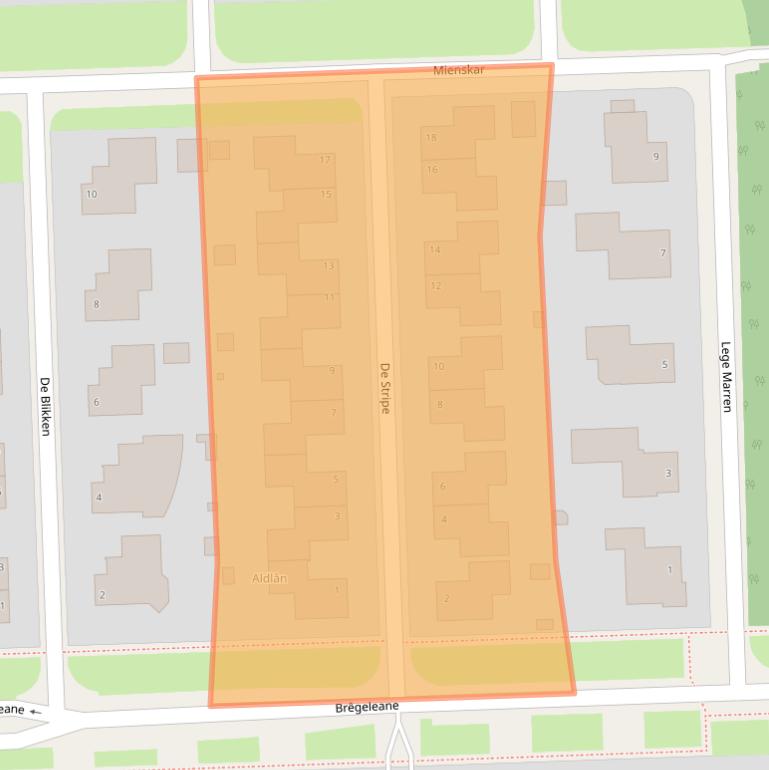 Kaart van postcodegebied 9051PK.