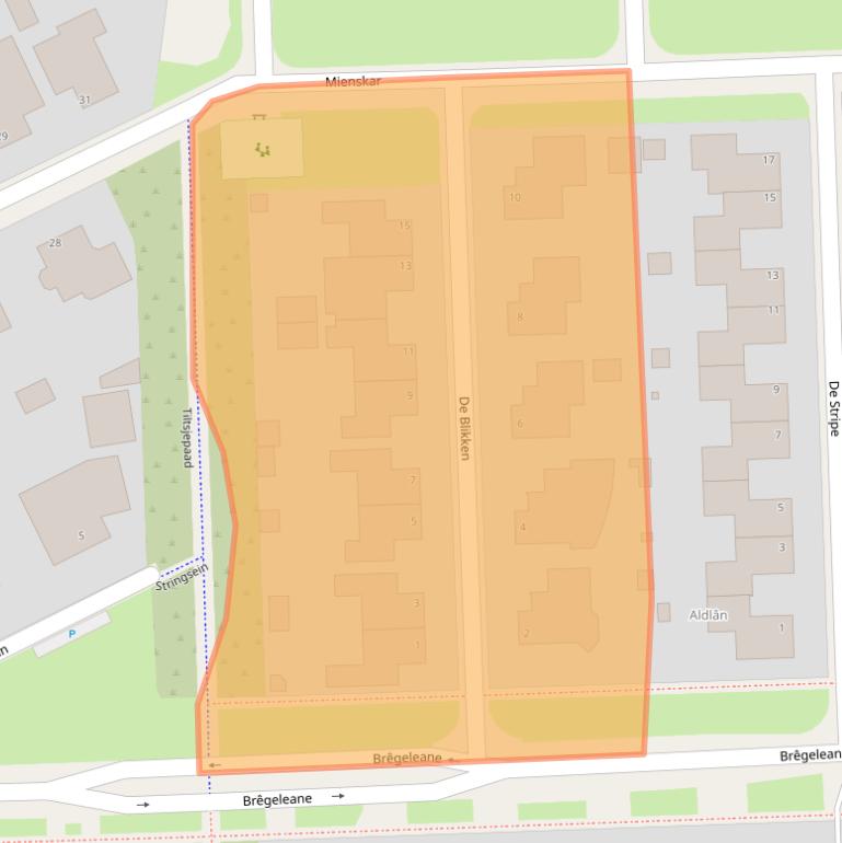 Kaart van postcodegebied 9051PL.