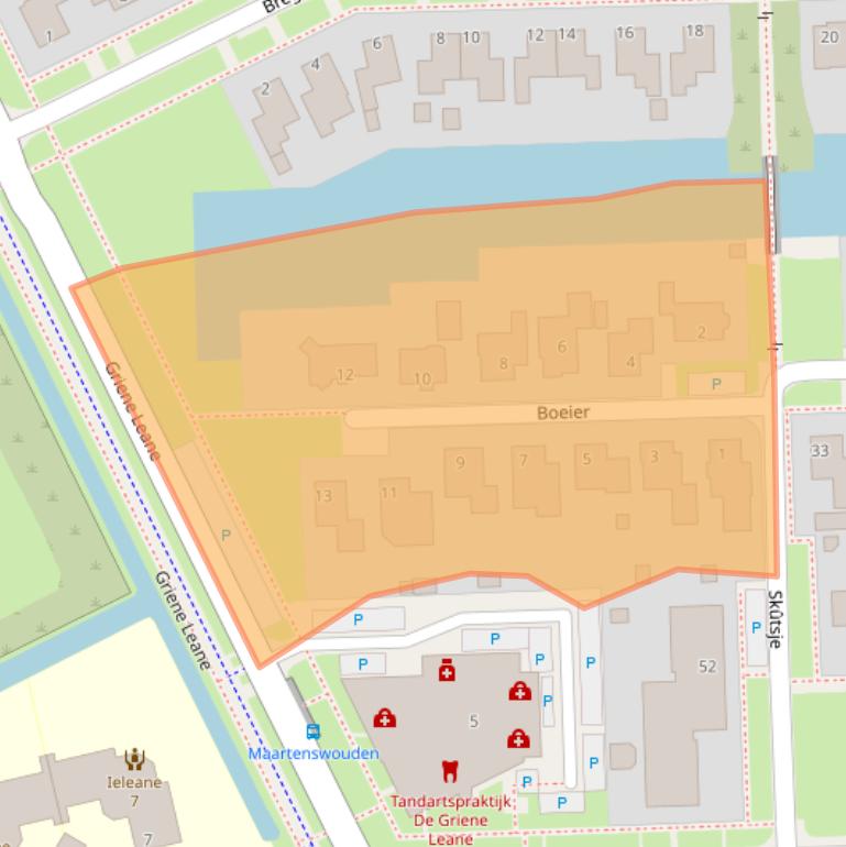 Kaart van postcodegebied 9051PP.