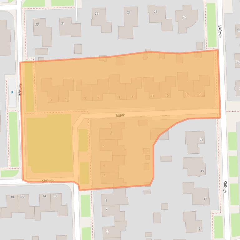 Kaart van postcodegebied 9051PT.