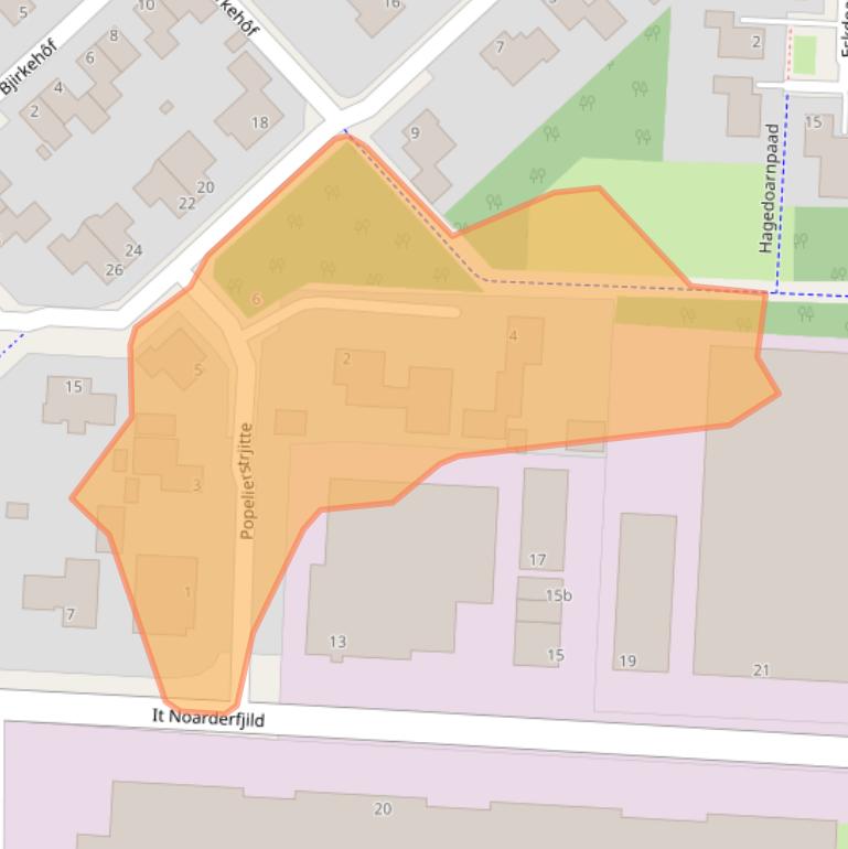 Kaart van postcodegebied 9051RC.