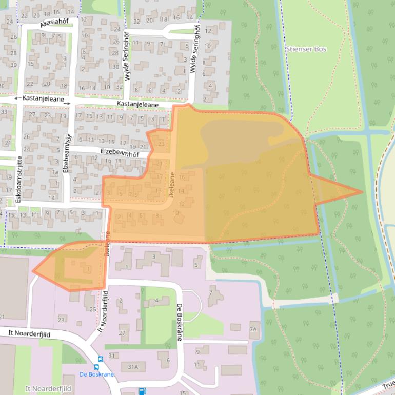 Kaart van postcodegebied 9051SB.