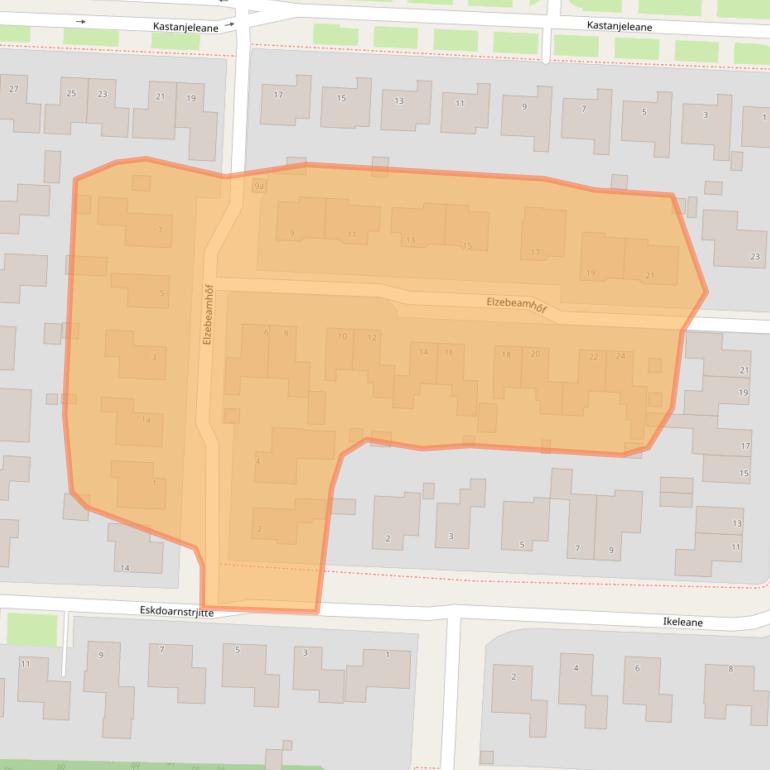 Kaart van postcodegebied 9051SG.
