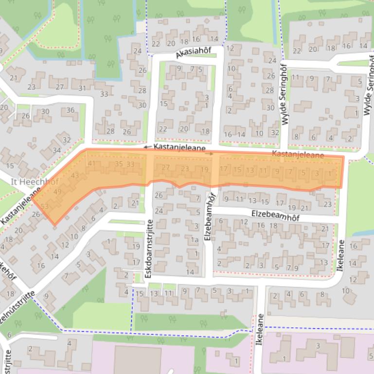 Kaart van postcodegebied 9051SH.