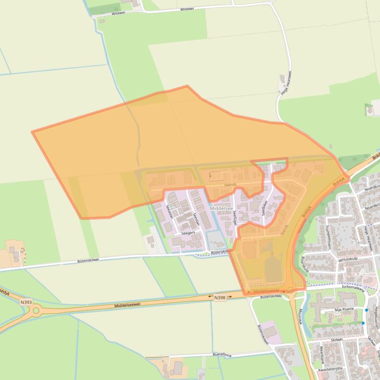 Kaart van postcodegebied 9051VA.