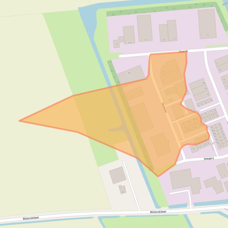 Kaart van postcodegebied 9051VG.