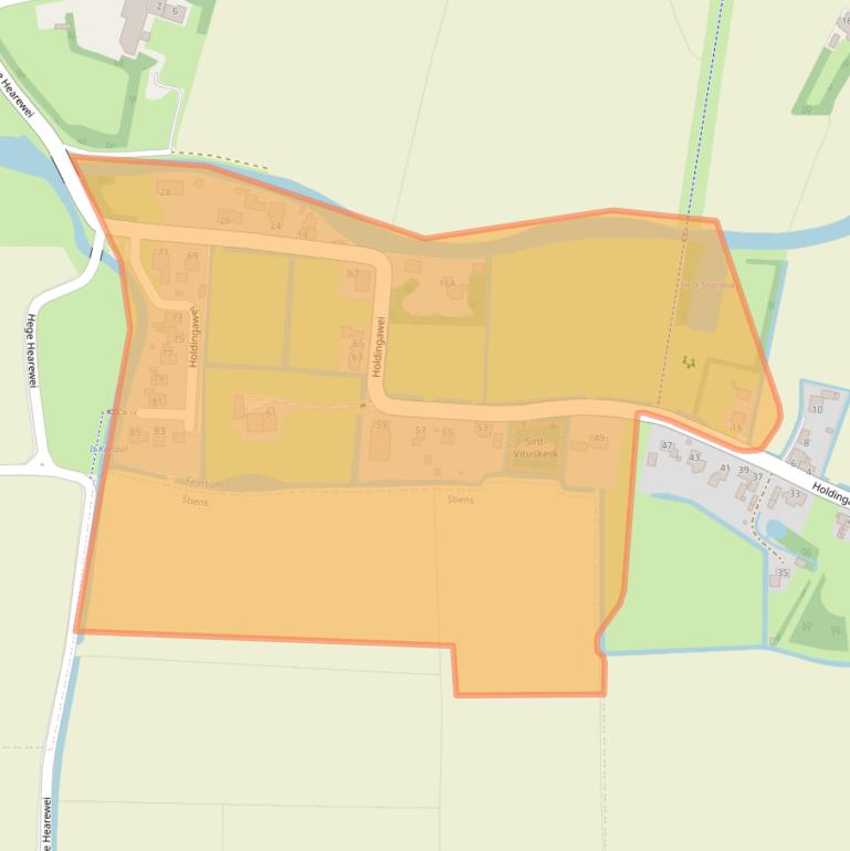 Kaart van postcodegebied 9053LV.