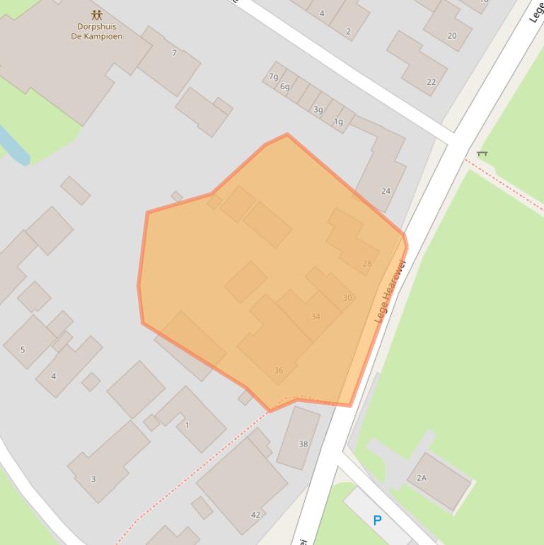 Kaart van postcodegebied 9054KC.