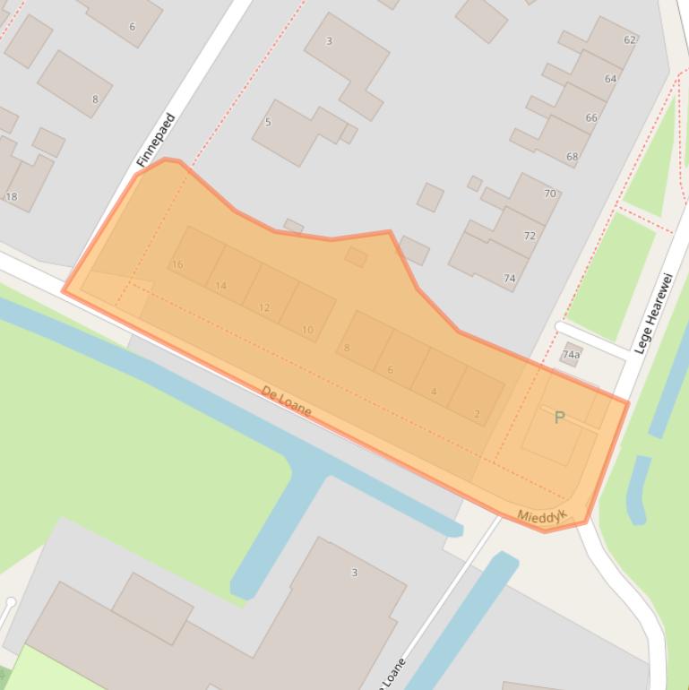 Kaart van postcodegebied 9054KS.