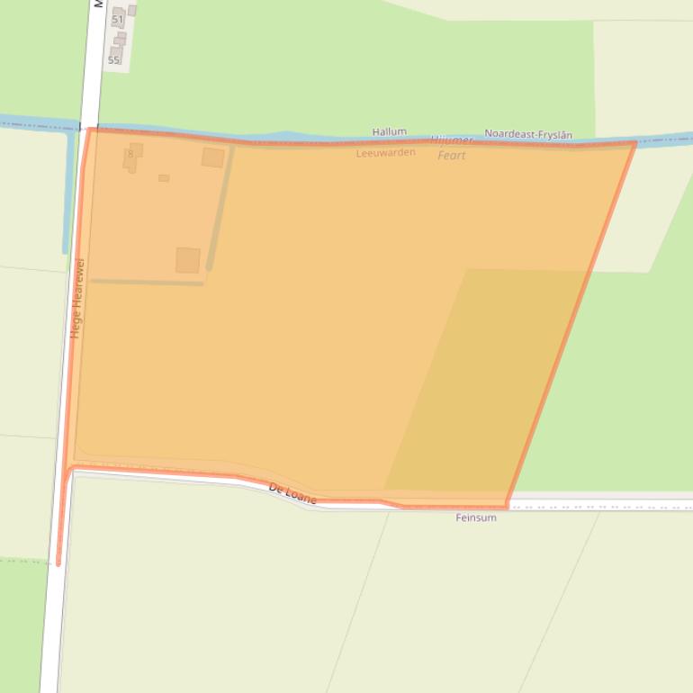 Kaart van postcodegebied 9054LC.