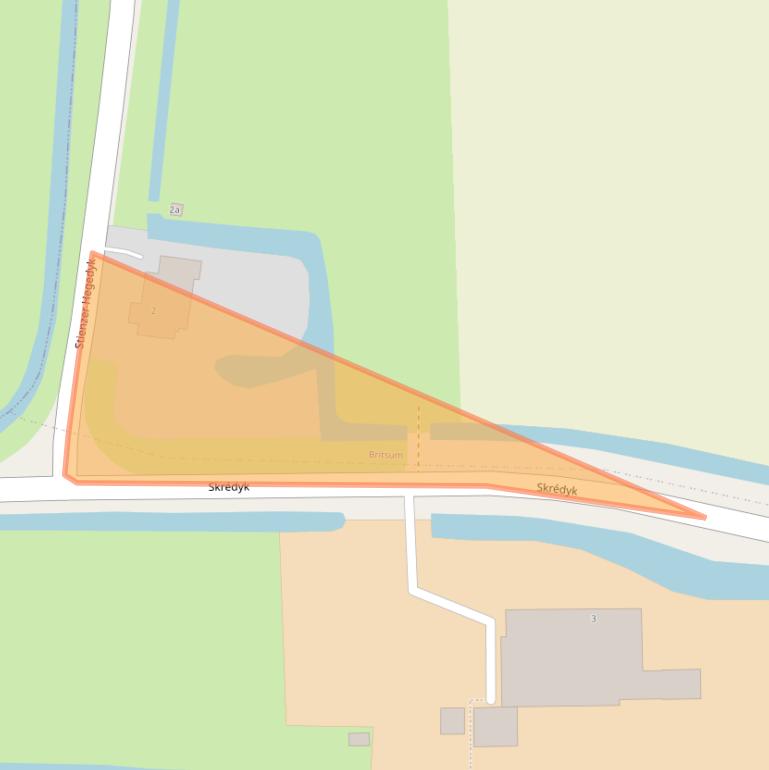 Kaart van postcodegebied 9055LP.