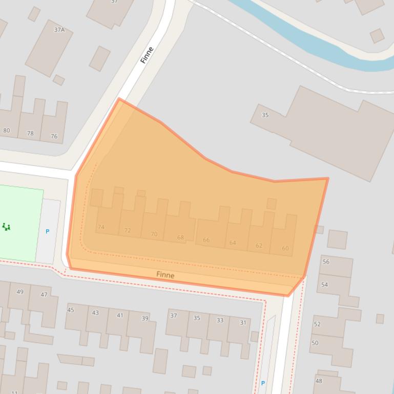 Kaart van postcodegebied 9055MR.