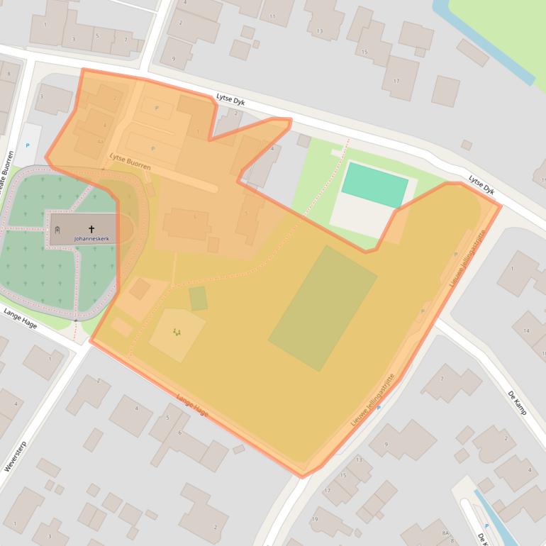 Kaart van postcodegebied 9055ND.