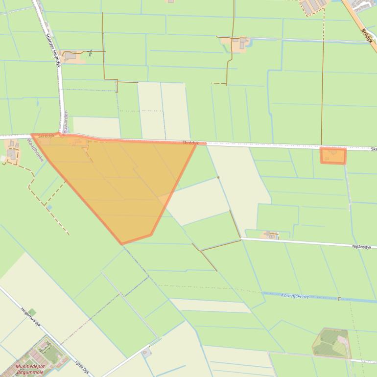 Kaart van postcodegebied 9056LL.