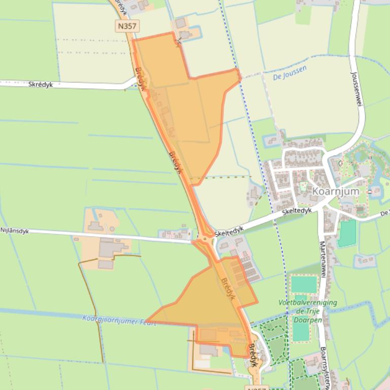 Kaart van postcodegebied 9056PB.