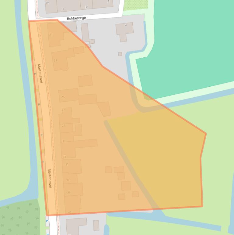 Kaart van postcodegebied 9056PH.