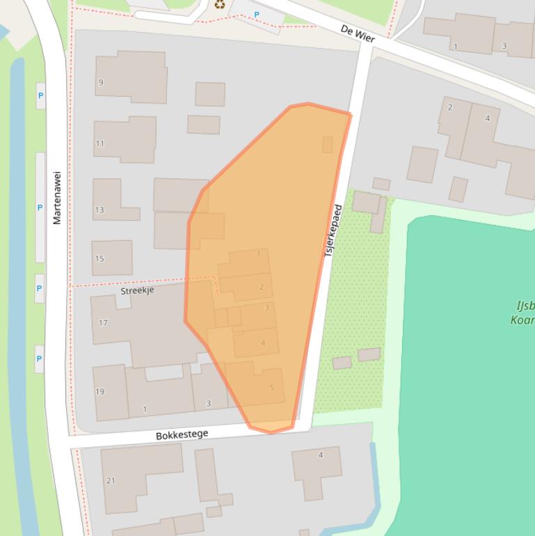 Kaart van postcodegebied 9056PL.