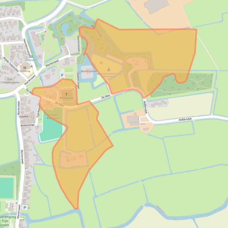 Kaart van postcodegebied 9056PM.