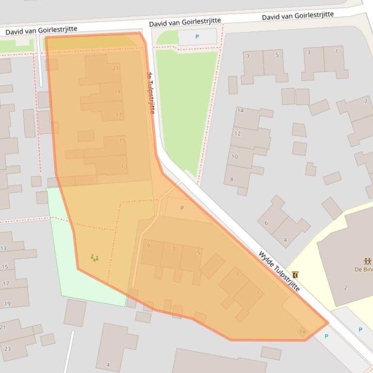 Kaart van postcodegebied 9056PV.