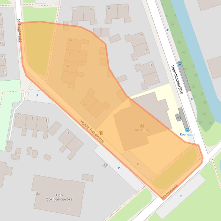 Kaart van postcodegebied 9056PW.